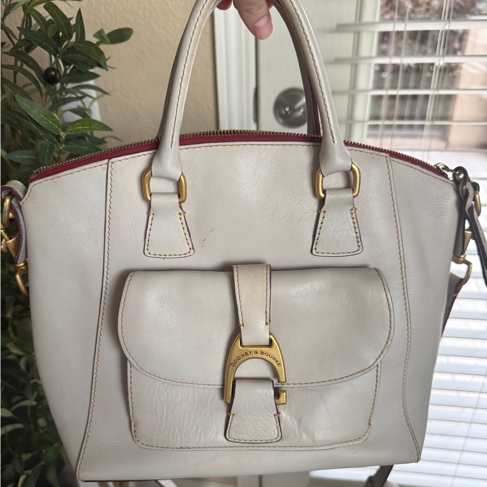 Dooney & Bourke Florentine Naomi satchel in color Ecru